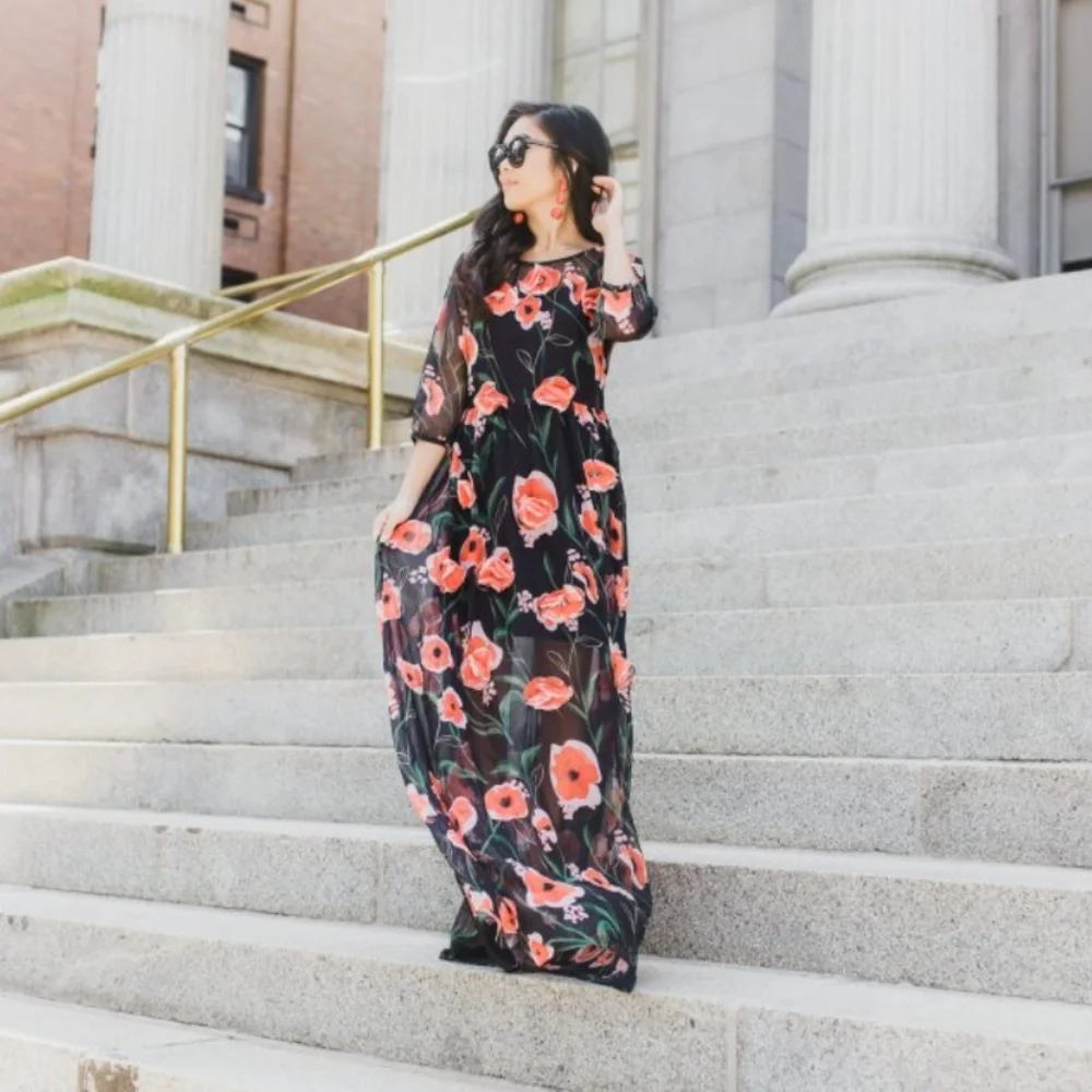 NWT Vici Poppy Dreams Maxi Dress - Picture 2 of 7